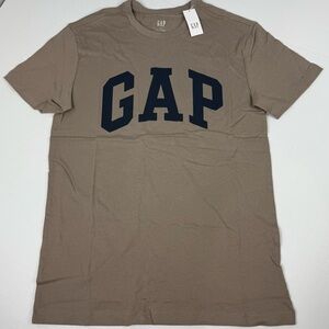 Women’s GAP Graphic Tee Shirt XS Beige Navy Blue